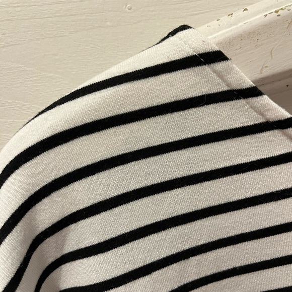 LÉO & UGO Striped Black and White MADEMOISELLE Women's Top SIZE 5 46eu - Picture 9 of 9